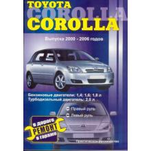TOYOTA Corolla, с 2000 по 2006 г., бензин / дизель