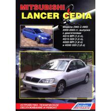 MITSUBISHI Lancer Cedia, с 2000 по 2003 г., бензин