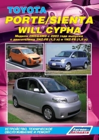 Toyota Porte/ Toyota  Sienta/ Toyota  Will Cypha с 2003 года выпуска